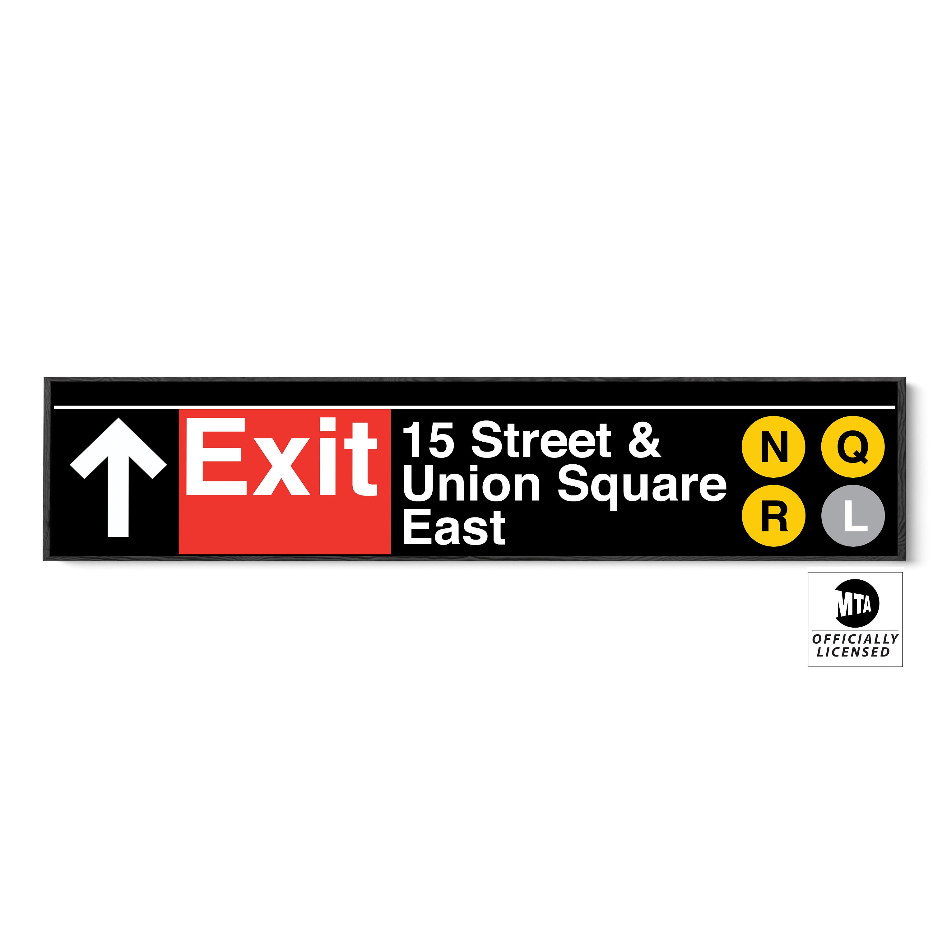 15 Street & Union Square Subway Sign: NYC Transit Decor - Etsy