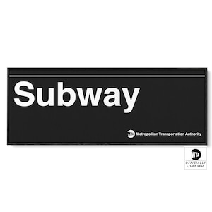Personalized NYC Subway Sign: Custom MTA Canvas Art