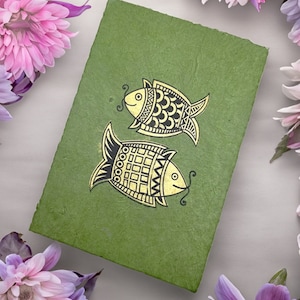 Handmade Journal | Handmade Lokta Paper Notebook | Beautiful Notebook | Elegant Gift I Cute Journal | Perfect Gift for Everyone