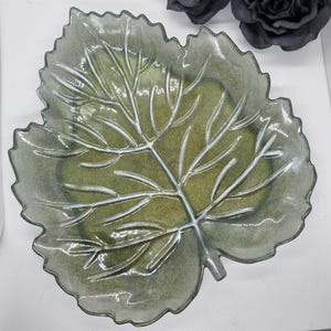 Großes Blatt Geschirr/Tablett - Grün
