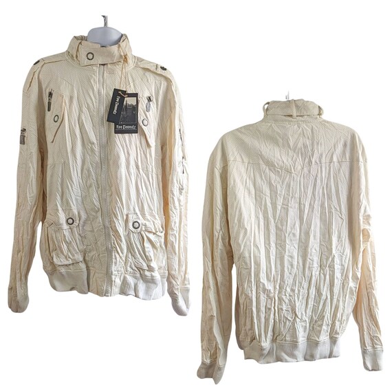 NWT Vintage Y2K FIVE ELEMENTZ Perforated Faux Leather Streetwear  