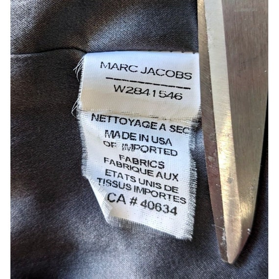Vintage Y2K MARC JACOBS Wool-Nylon Gray Neck Tie … - image 4