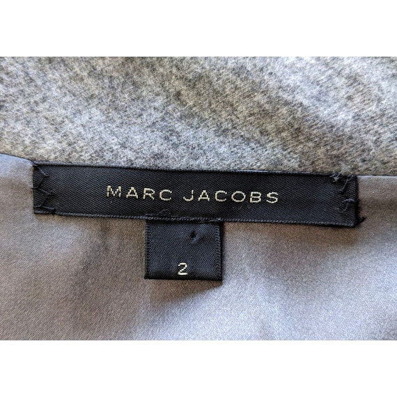 Vintage Y2K MARC JACOBS Wool-Nylon Gray Neck Tie … - image 3