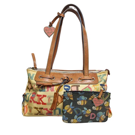 Vintage Y2K DOONEY BOURKE Set Rainbow Doodle Satchel W Bumble Bee Coin Pouch Etsy
