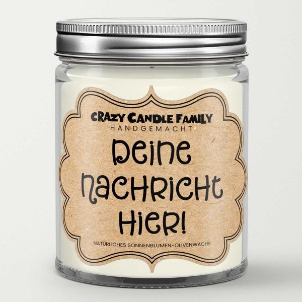 Personalized Gift Candle Custom Message for Her Mother's Day