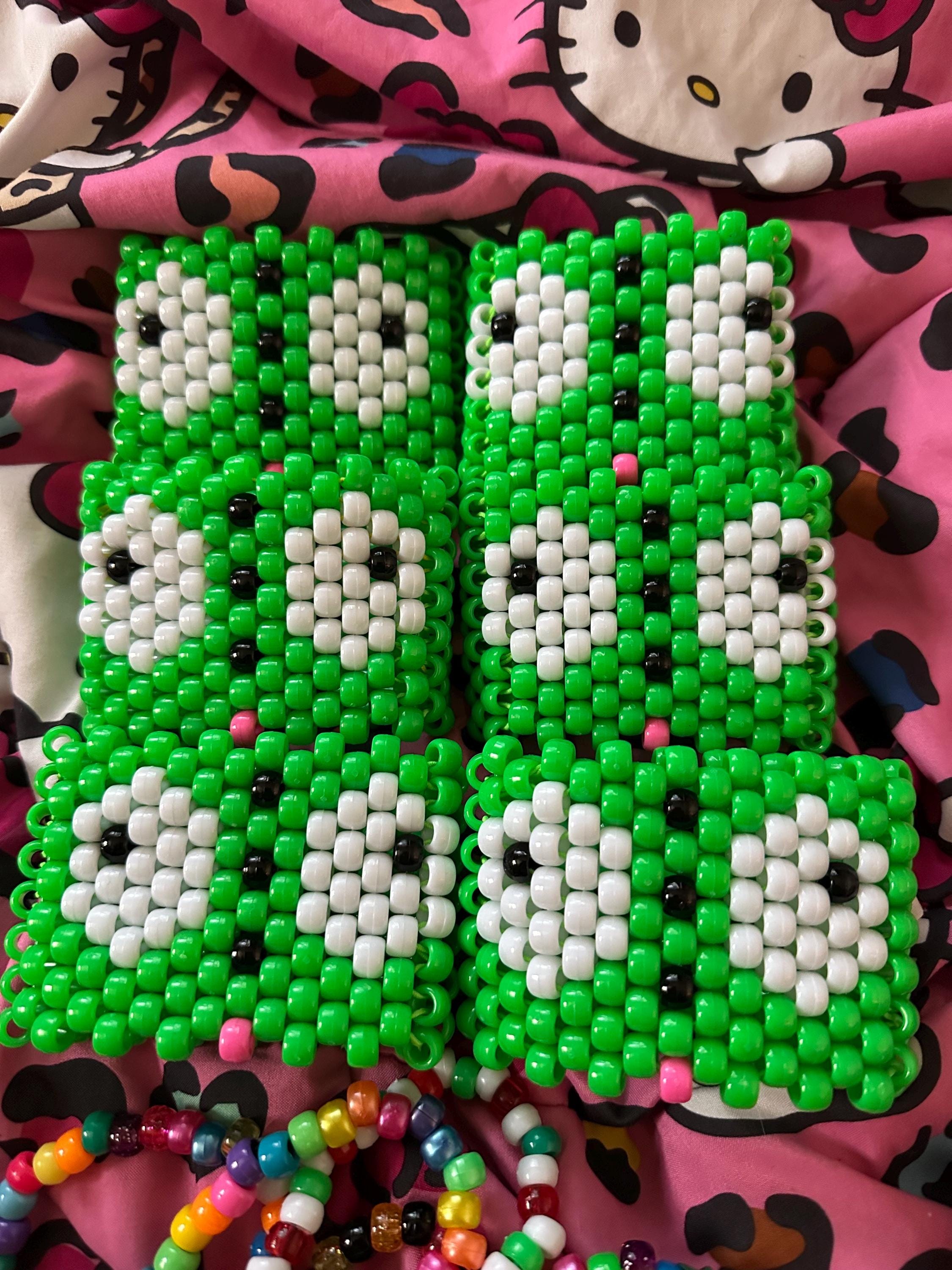 LUVSCENE - Invader Zim GIR Kandi Cuff Pony Bead Bracelet