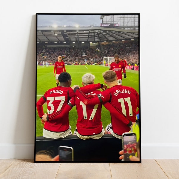 Manchester United Poster for bedroom - Football Poster - Manchester United Poster - Gift for Teenager - Gift for Men