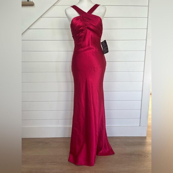 Blondie Nites Hot Pink Halter Prom Dress: Open Back Satin Maxi - Size 1 - Etsy Israel Blondie Nites Hot Pink Halter Prom Dress: Open Back Satin Maxi - Size 1 - Etsy Israel