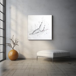 Chic Data Charts, Trendy Minimalist Charts, Stylish Wall Art, Data Analytics Art, Data Art Prints, Minimalist Data Visualization, Digital