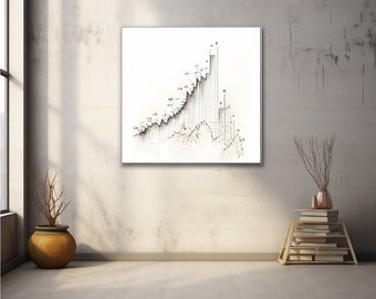 Chic Data Charts, Trendy Minimalist Charts, Stylish Wall Art, Data Analytics Art, Data Art Prints, Minimalist Data Visualization, Digital