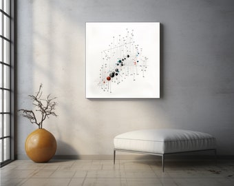 Chic Data Charts, Trendy Minimalist Charts, Stylish Wall Art, Data Analytics Art, Data Art Prints, Minimalist Data Visualization, Digital