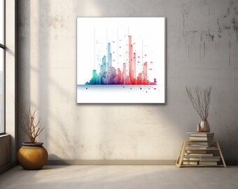 Chic Data Charts, Trendy Minimalist Charts, Stylish Wall Art, Data Analytics Art, Data Art Prints, Minimalist Data Visualization, Digital