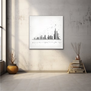 Chic Data Charts, Trendy Minimalist Charts, Stylish Wall Art, Data Analytics Art, Data Art Prints, Minimalist Data Visualization, Digital
