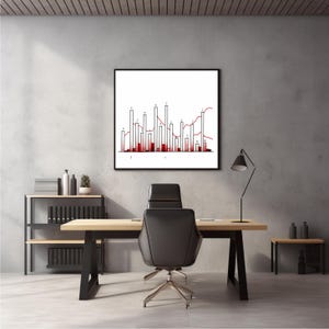 Chic Data Charts, Trendy Minimalist Charts, Stylish Wall Art, Data Analytics Art, Data Art Prints, Minimalist Data Visualization, Digital