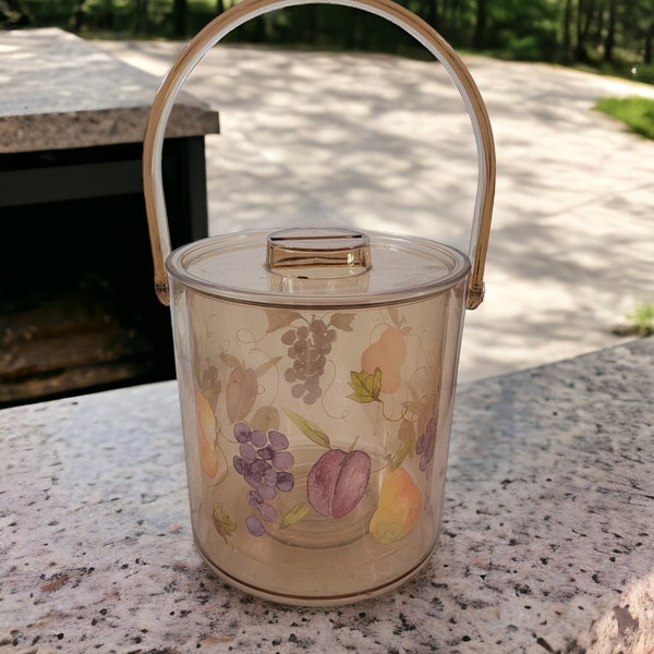 Vintage Lucite Ice Bucket