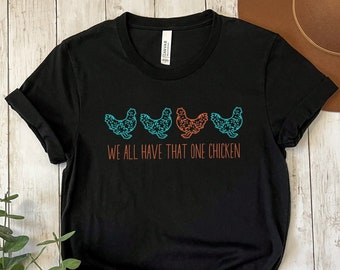 Funny Chicken Shirt Gift for Crazy Chicken Lady Cute Floral Chicken Lover Tee for Homesteader Backyard Chickens Present Ideas Hobby Farmer