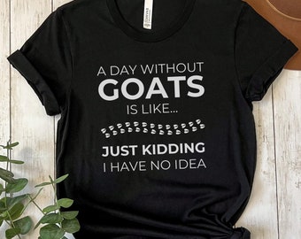 Bauernhof Leben Shirt Bauernhof Tier Geschenk für Ziege Liebhaber Niedliche Ziegen Lustige Ziege Bauernhof Mädchen Geburtstagsgeschenk Unisex Jersey Kurzarm T-Shirt