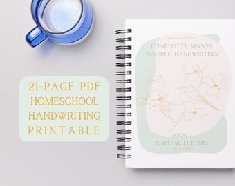 Kids Handwriting Activity for Preschooler Kindergartener Charlotte Mason Method Homeschool Printable Digital Download