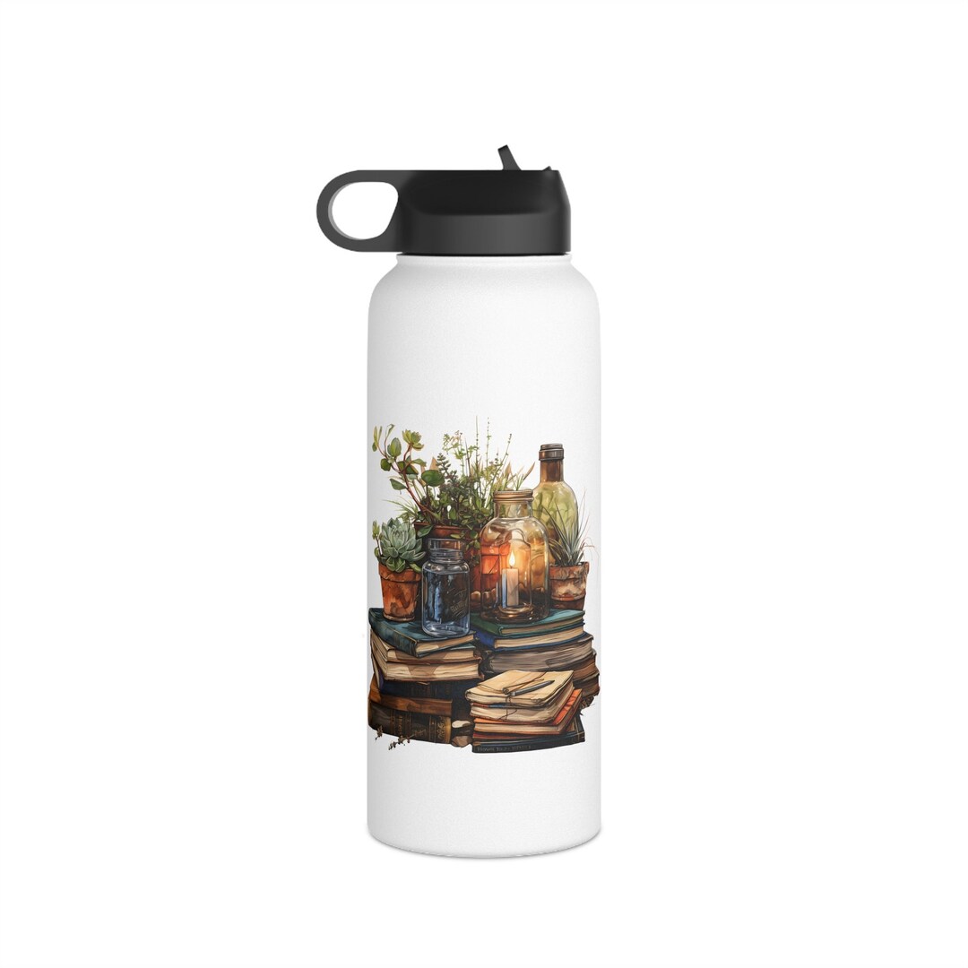 Stainless Steel Water Bottle Gift for Teacher Back to School Gift for Student Present for Book