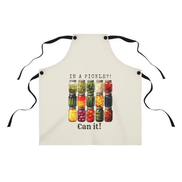 Kitchen Apron Gift for Canner Gift for Gardener Present for Homesteader Gift for Her Canning Apron In a Pickle Can it