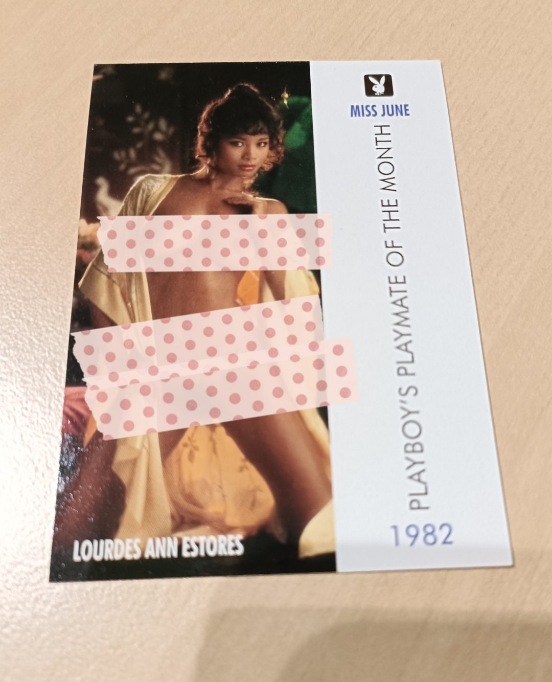 Lourdes Estores Card N 86 Playboy Miss June June 1982 Trading - Etsy