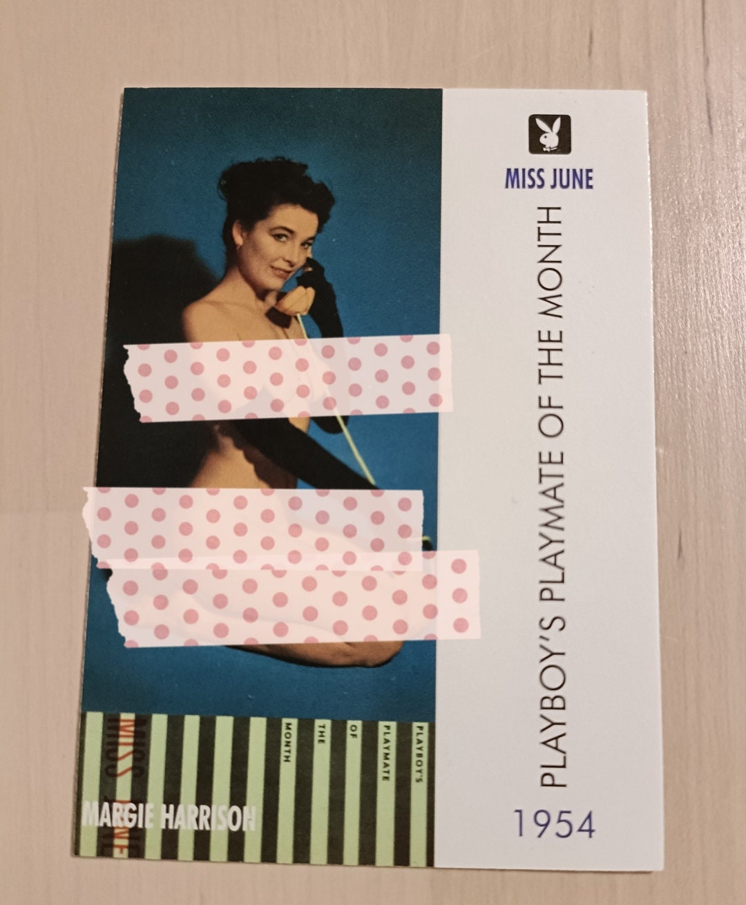 Margie Harrison Card N 3 Playboy Miss June June 1954 Trading Card 1996