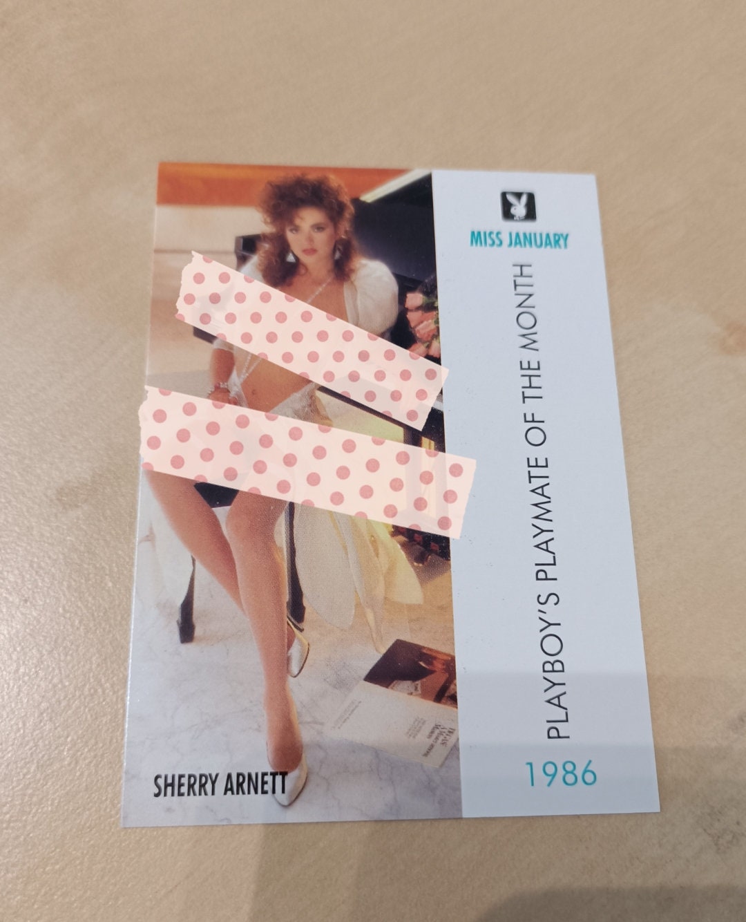 Sherry Arnett Card N 99 Playboy Miss January January 1986 Trading Card