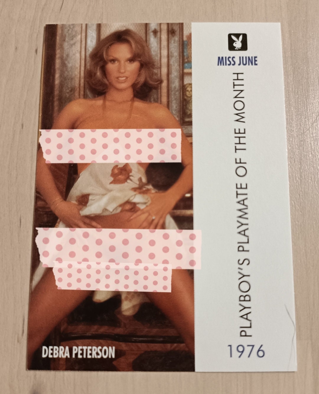 Debra Peterson Card N 69 Playboy Miss June June 1976 Trading Etsy