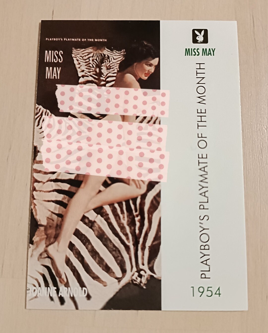 Joanne Arnold Collector's Card N 3 Playboy Miss May May 1954 Trading