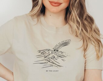 Made in Heaven Aesthetic Jesus Shirt Christian Shirts Christian Apparel Christian Streetwear Christian Clothing Christian Merch