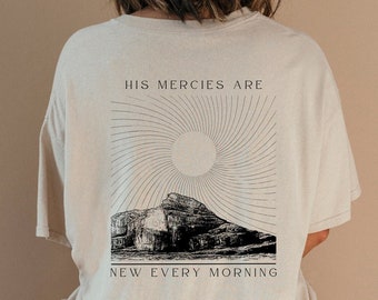 Zijn genade is nieuw trendy Jezus shirt Christelijke shirts Christelijke kleding Christelijke streetwear Christelijke kleding Christelijke gift Bijbelvers