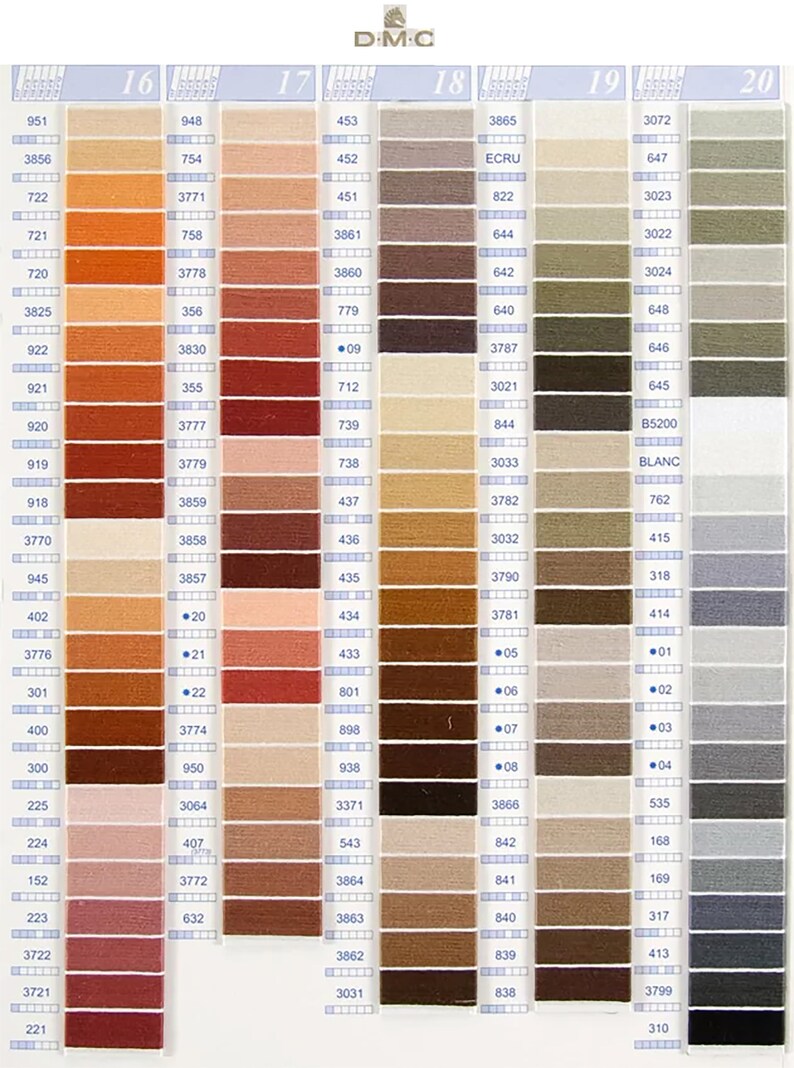 DMC Embroidery Floss Pick Your Color and Quantity DMC Thread Etsy Canada