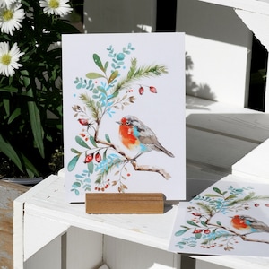 5x Weihnachtskarte Postkartenset Klappkarte Kunstkarte Geschenkkarte Gutschein Grußkarte Weihnachtspost