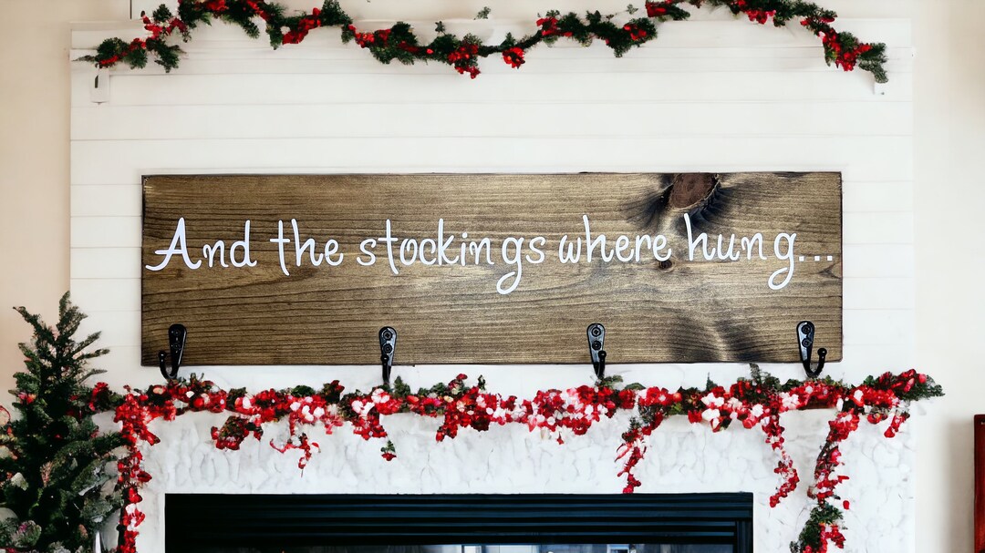 Christmas Stocking Hanger Sign - Etsy