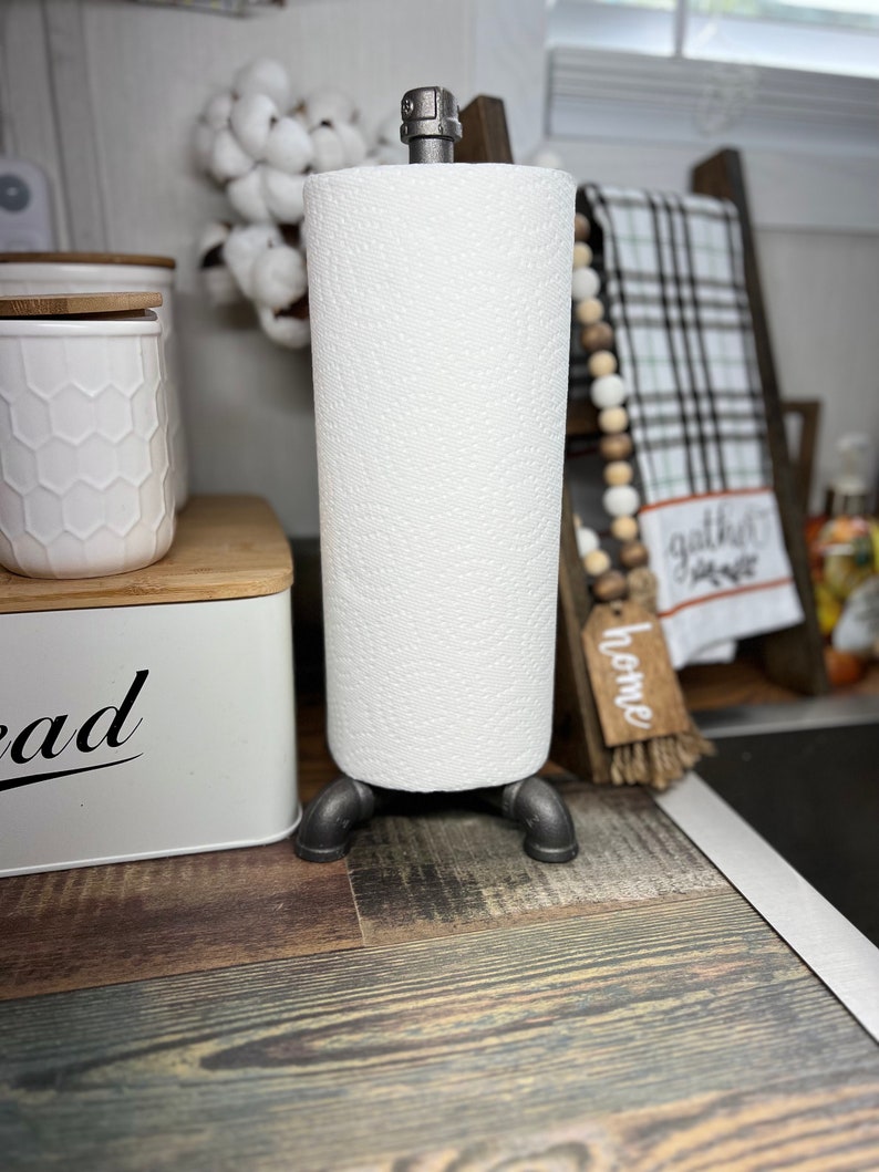 Rustic Farmhouse Paper Towel Holder Etsy