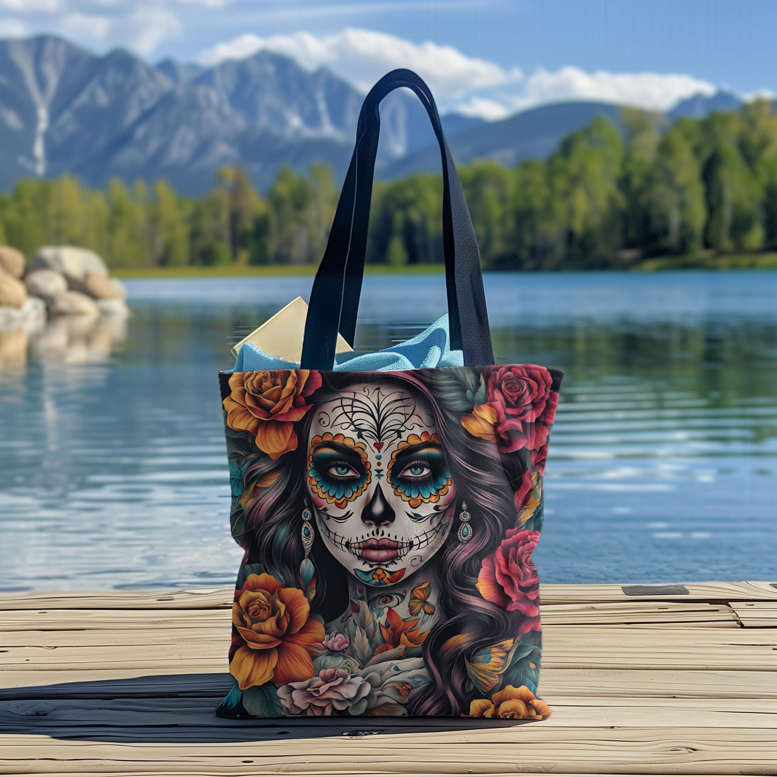 特価ブランド Day of the Dead Tote - Etsy その他