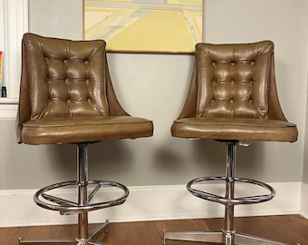 Pair of Vintage Midcentury Modern Daystrom Barstools