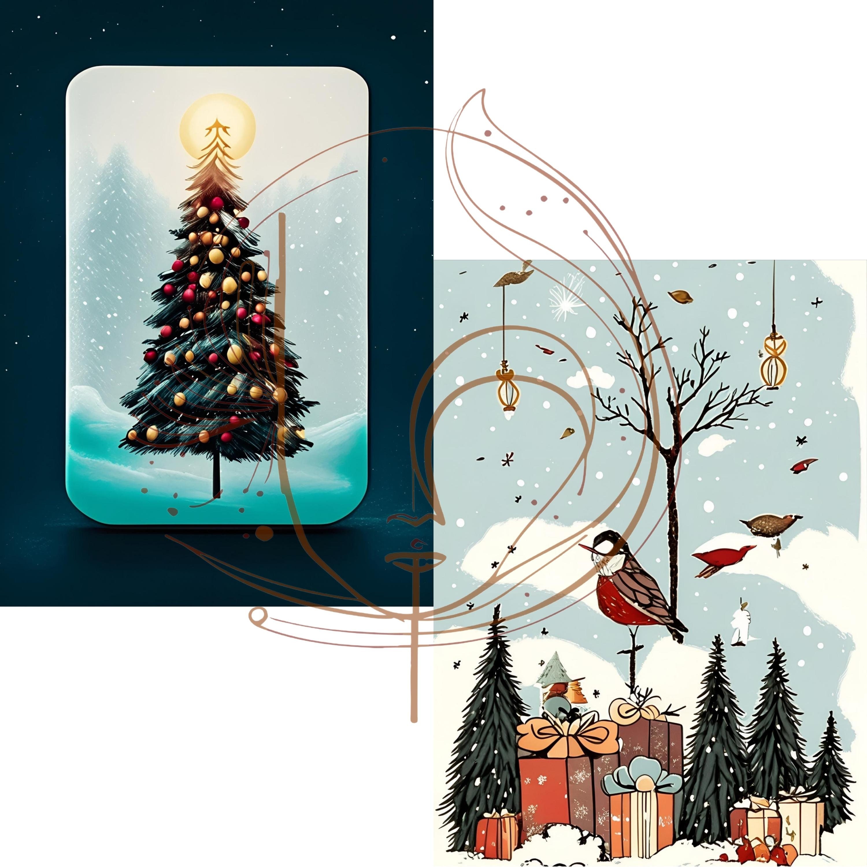 DIGITAL Christmas Cards Printable Christmas Cards Download Journal Digital christmas cards printable christmas cards download journal