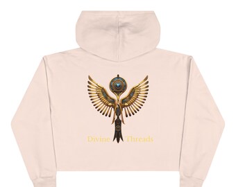 Divine Threads Logo - Crop Hoodie