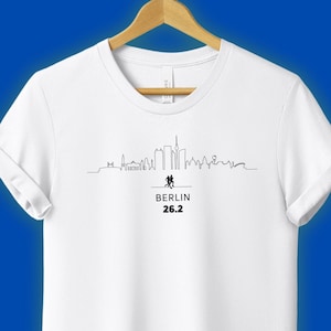 World marathoner t-shirt, running tee, 26.2 miles, accomplishment, runners high, gifts for runners, Berlin