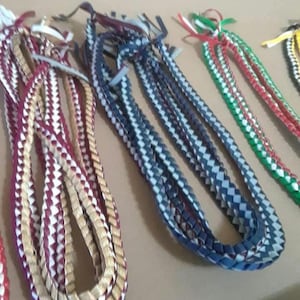 Ribbon graduation leis