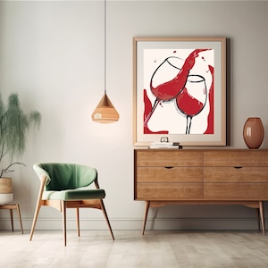 Kolejna butelka? Modny wydruk artystyczny wina, abstrakcyjny wydruk wina w stylu vintage, sztuka wózka barowego, modna sztuka kuchenna, klasyczna sztuka liniowa.