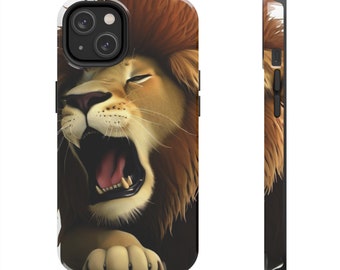 IPhone 14 Lion Tough Phone Case Lion Phone Case, Lion Face iPhone Tough Case, Wild Phone Case, iPhone 14 Case, iPhone 14 Pro Case, iPhone 13