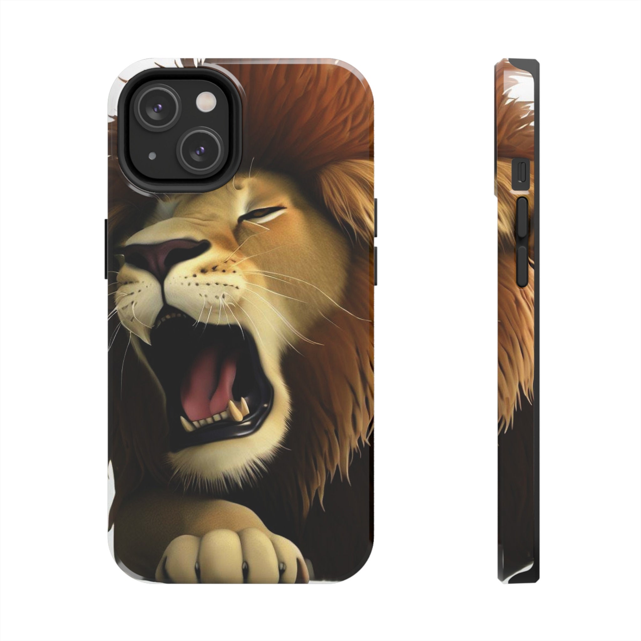 iPhone 14 Lion Tough Phone Case Lion Phone Case, Lion Face iPhone Tough Case, Wild Phone Case, iPhone 14 Case, iPhone 14 Pro Case, iPhone 13