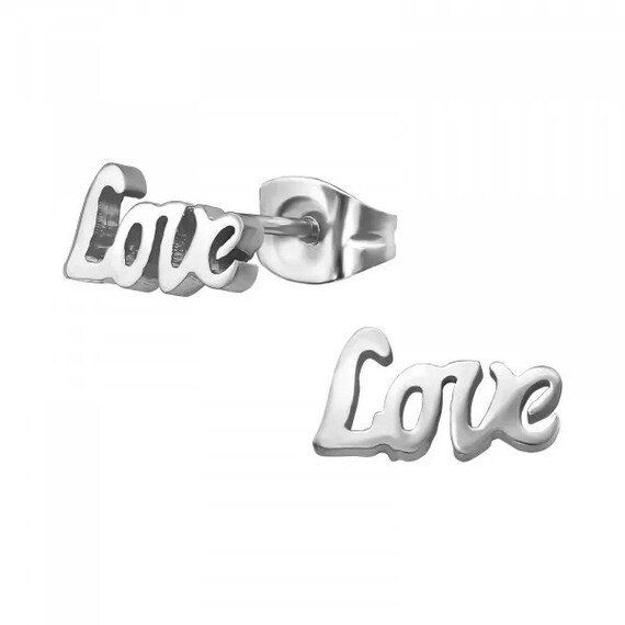 CLEARANCE Love Valentine's High Quality Surgical-Grade Steel Earrings Pair