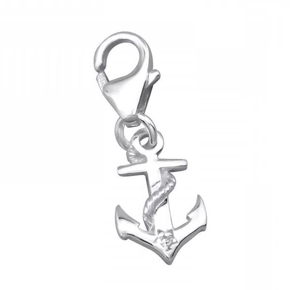 Small High Quality Solid .925 Sterling Silver Anchor Charm