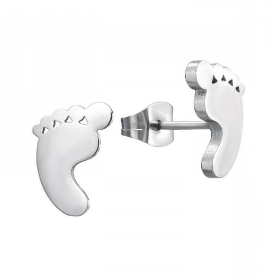 CLEARANCE Feet High Quality Surgical-Grade Steel  Cool Earrings Pair