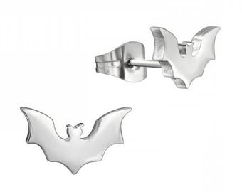 Bats High Quality Surgical-Grade Steel Earrings Pair (11 mm x 6 mm)