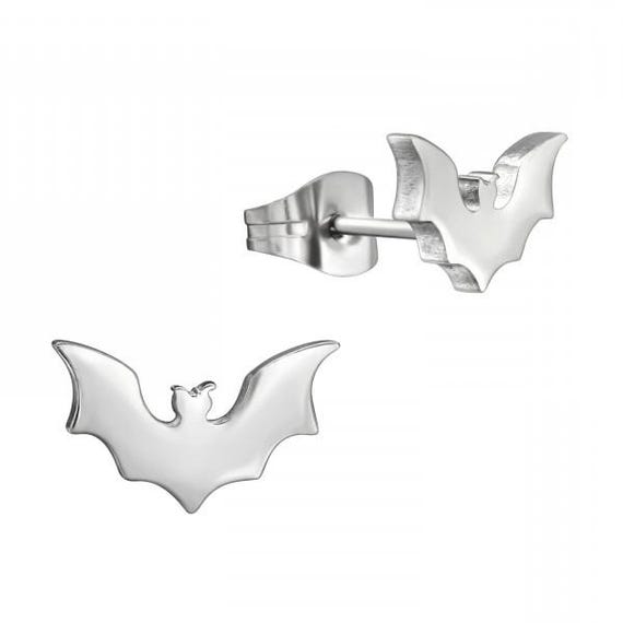 CLEARANCE Bats High Quality Surgical-Grade Steel Cool Earrings Pair