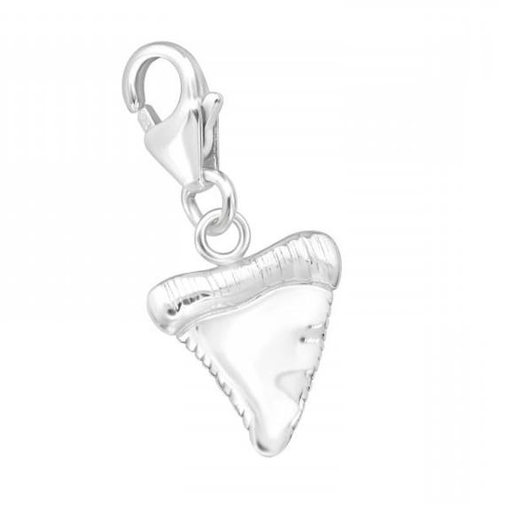 Small Shark Tooth High Quality Solid .925 Sterling SilverCharm